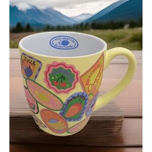 NEW Fresh Squeeze Lemonade Fruit Patches AOP Soft Touch Ceramic Mug Punch Studio